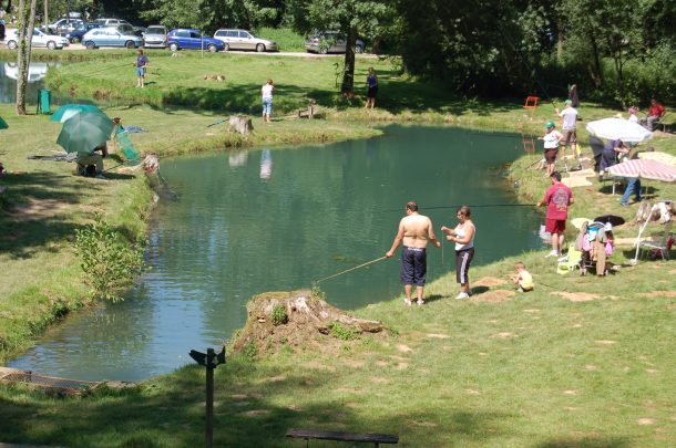 Parcours peche a la truite nord, pisciculture de monchel