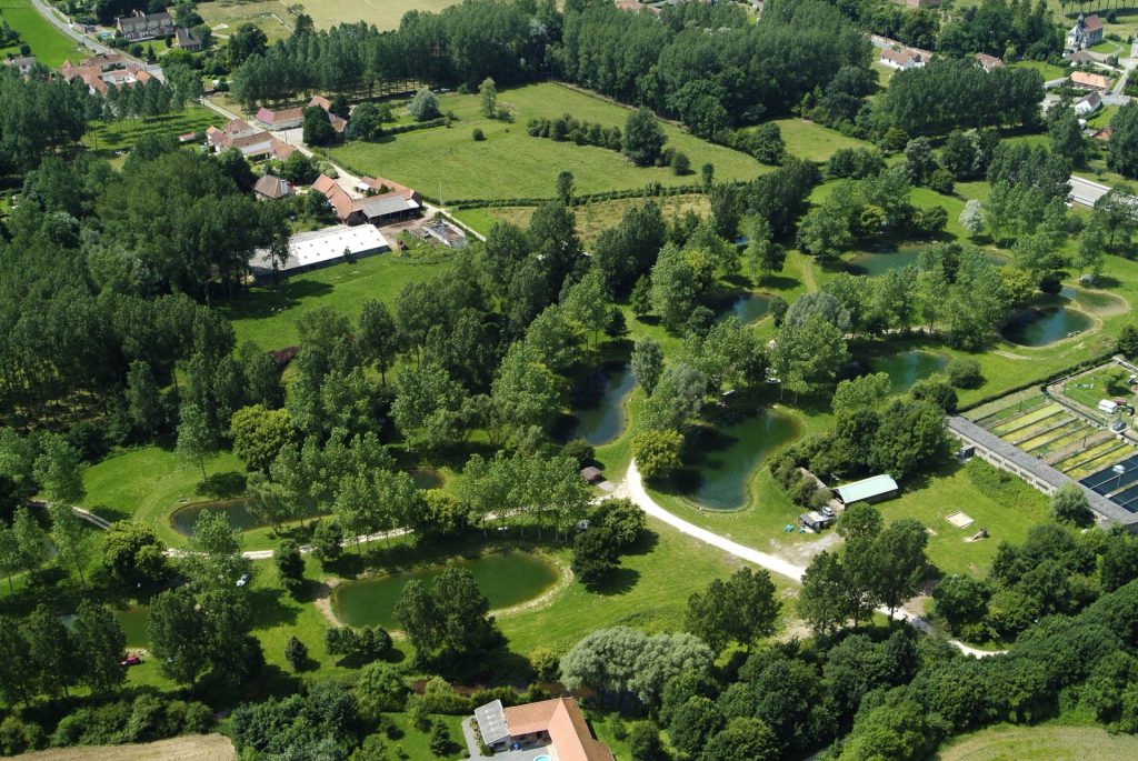 Pisciculture De Monchel : Parcours Wail Paysage, etang de peche nord