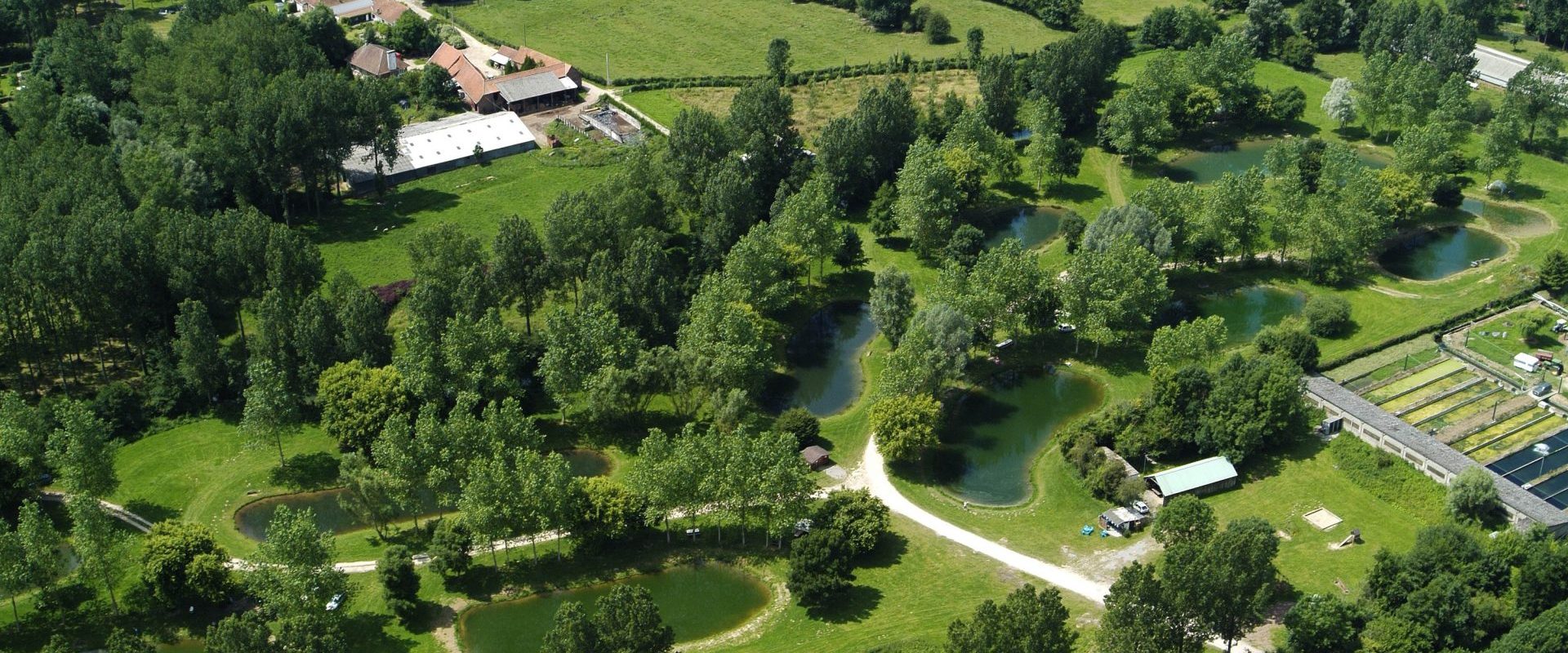 Pisciculture De Monchel : Parcours Wail Paysage, etang de peche nord